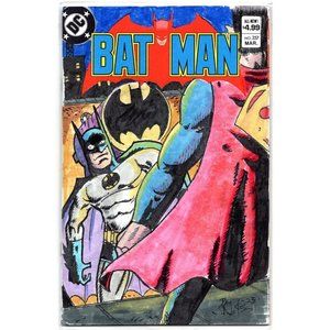 ONE-OF-A-KIND HAND-DRAWN, INKED AND COLORED SKETCHCOVER COMIC by Dan Nokes - B/S